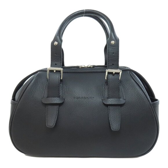 BURBERRY Leather Handbag Black Medium Crossbody Shoulder Bag - Picture 1 of 11